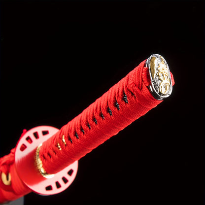 Red & Purple Katana · Purple Blade Red Scabbard (105cm)