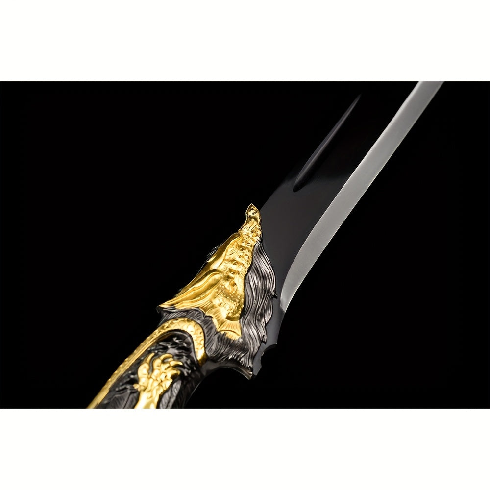 Black Gold Niuwei Dao · Dragon Head Handle (85cm)