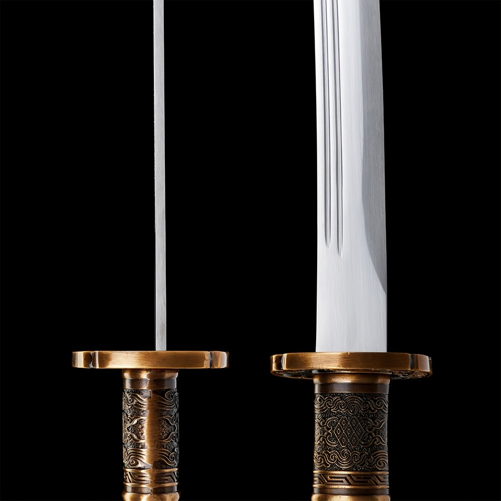 Dragon & Phoenix Paired Swords · High Manganese Steel (106cm + 86cm)