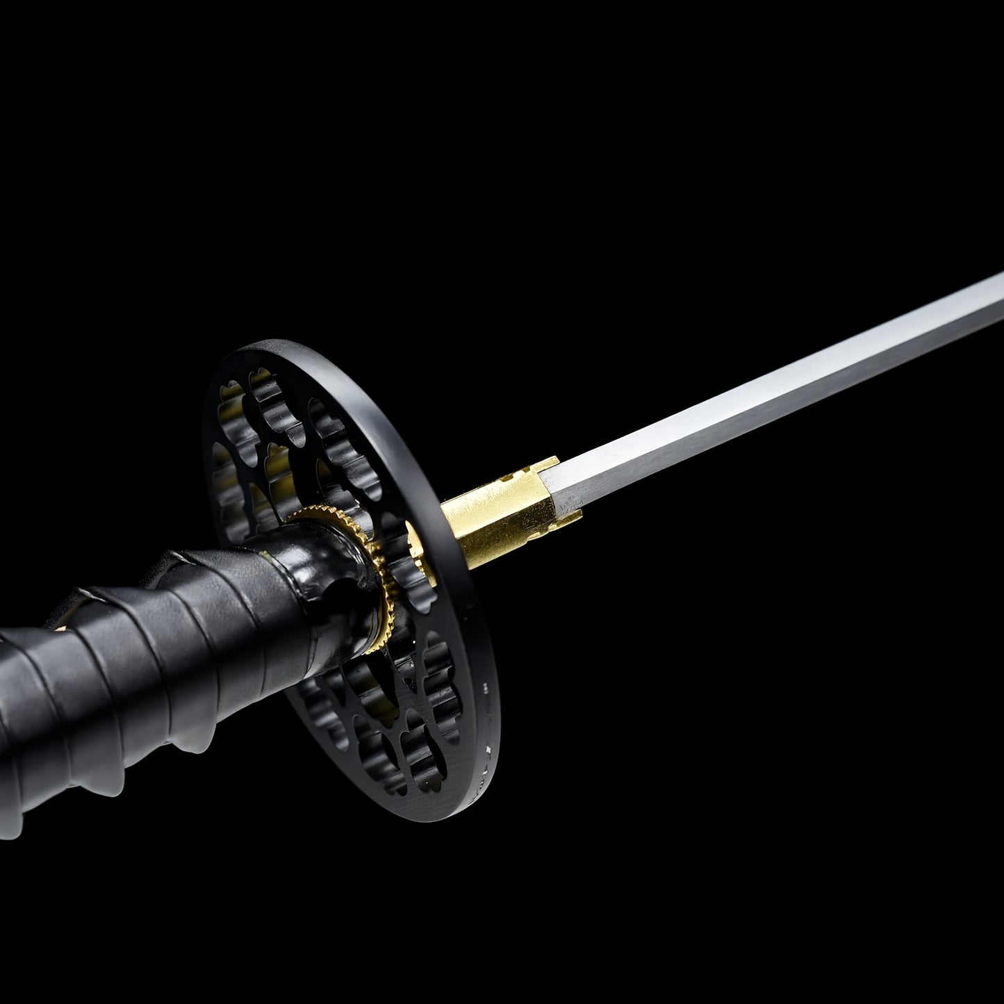 Black Katana · Gear Tsuba Full Tang (108cm)