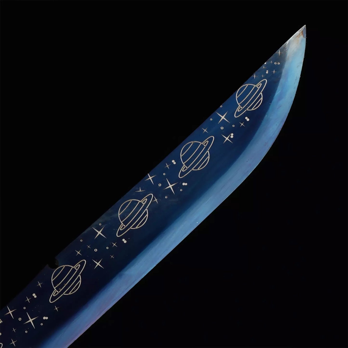 Blue Dragon Ninjato · Starfield Blade Dragon Tsuba (41in)