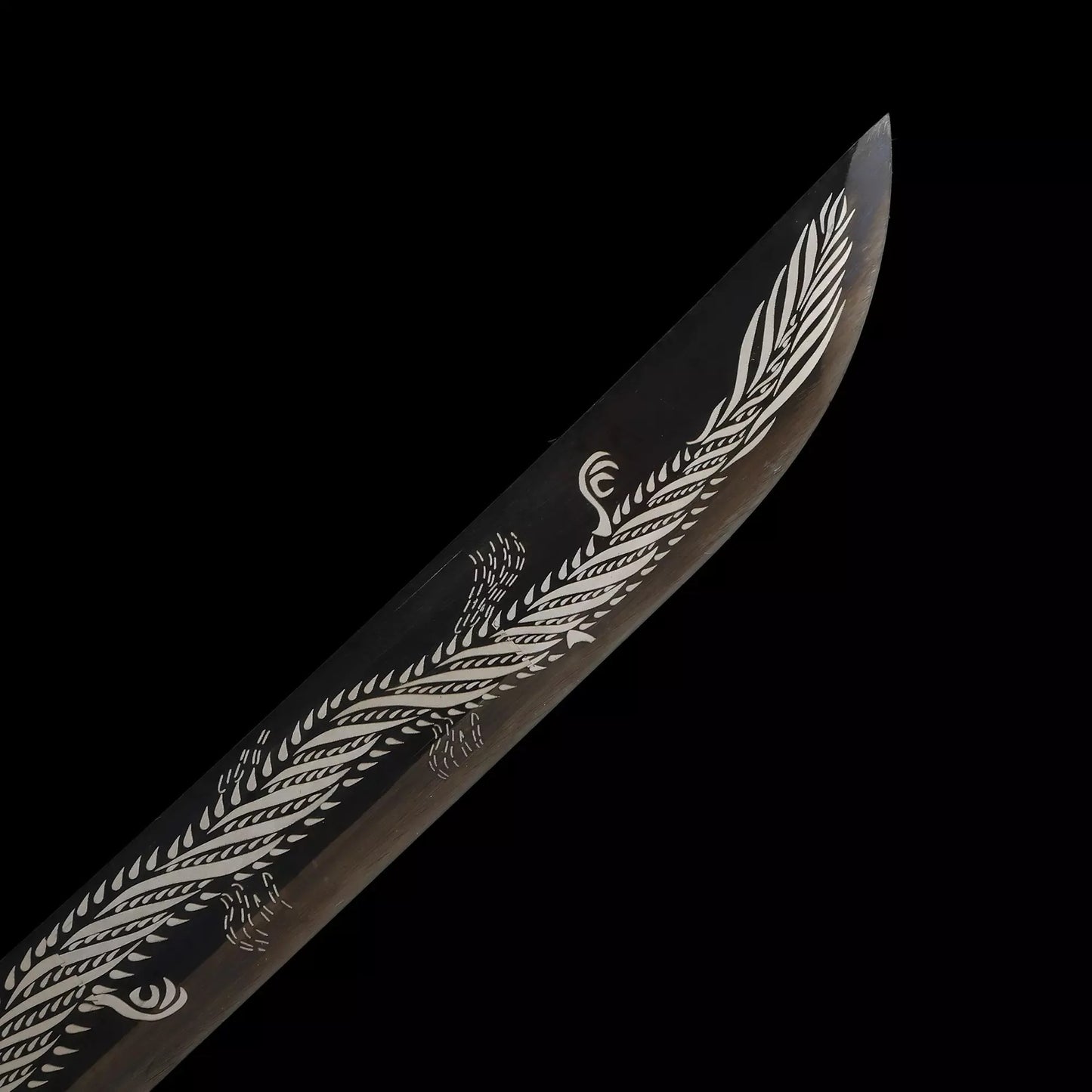 Red Dragon Ninjato · Silver Dragon Blade Lava Scabbard (41in)