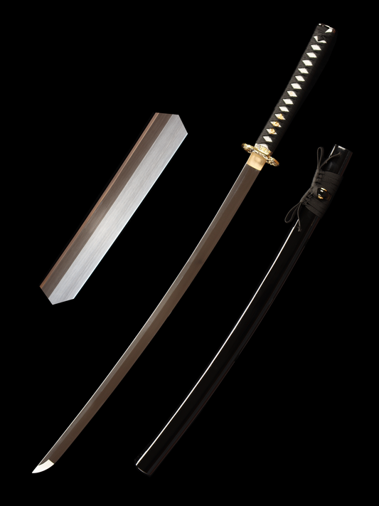 103cm/40.55 inch Authentic hand-forged high manganese steel alloy samurai sword - Four-sided cloud dragon blade