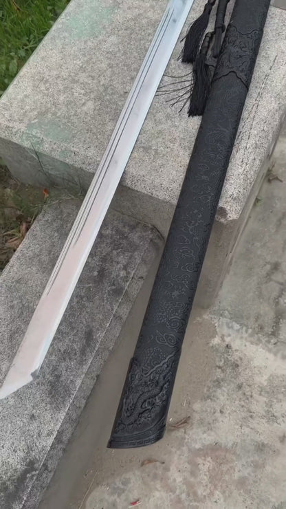 Handcrafted Full Tang Sword  Song Dao ~ Water Dragon Dao