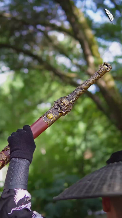 Dragon King Sword ~ Cangming [Dragon and Phoenix Sandalwood Style] SHARP