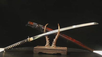 Gucha Peacock Mirror Polished Katana – Fully Sharpened 1065 High Carbon Steel