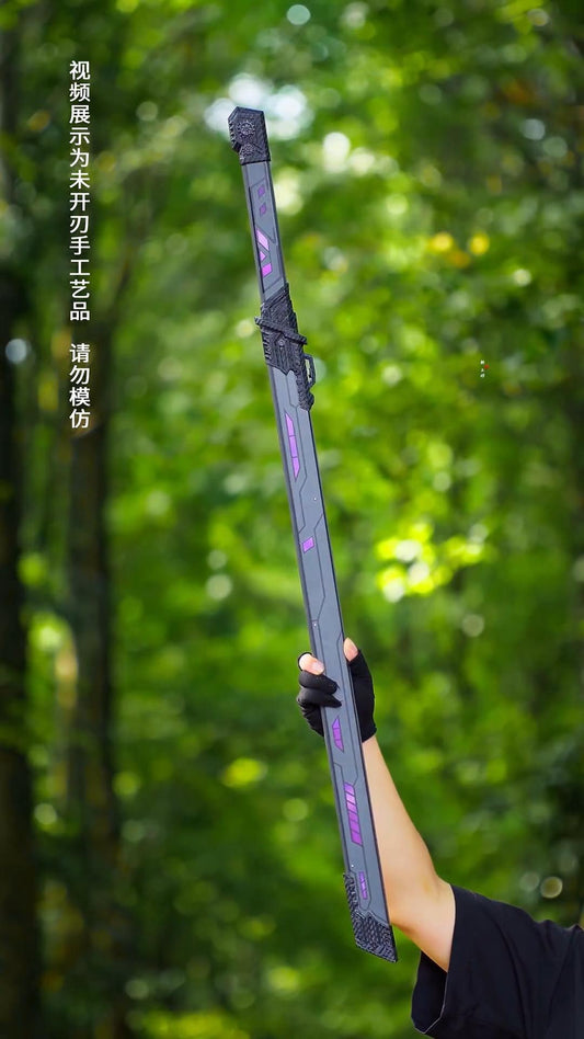 Cyberpunk Tactical Tang Dao | Full Tang High Manganese Steel Tactical Kydex Sheath 105cm
