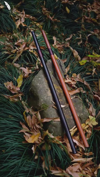 Scholar's Slender Rapier Jian | Full Tang High Manganese Steel Dragon-Phoenix Sandalwood 100cm
