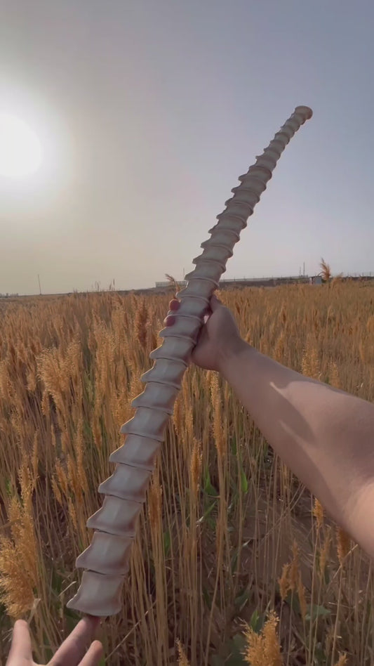 Handcrafted Organic "Exoskeleton" Tanto – Innovative 3D-Articulated Short Sword (105cm) Sharp