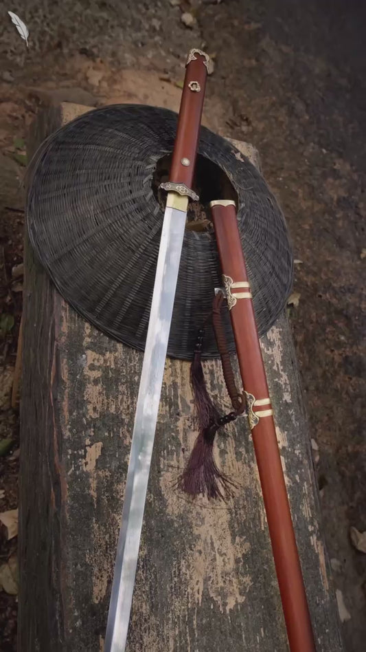 Copper-clad Simple Tang Sword
